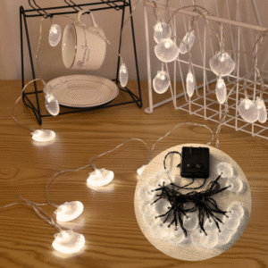 Ghirlanda solara scoici LED 4.5M 12-14