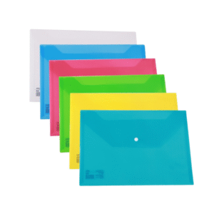 Mapa A4 din plastic transparenta cu buton – 12Buc/Set