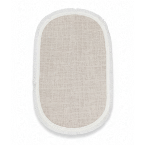 Covor oval bej 100x60 cm