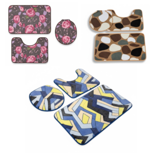 Set textil covoare de baie, 3 piese 14-22