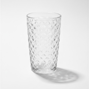 Set 6 pahare din sticla cu model geometric 14-63